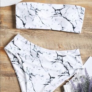 Marble print bikini set!!!